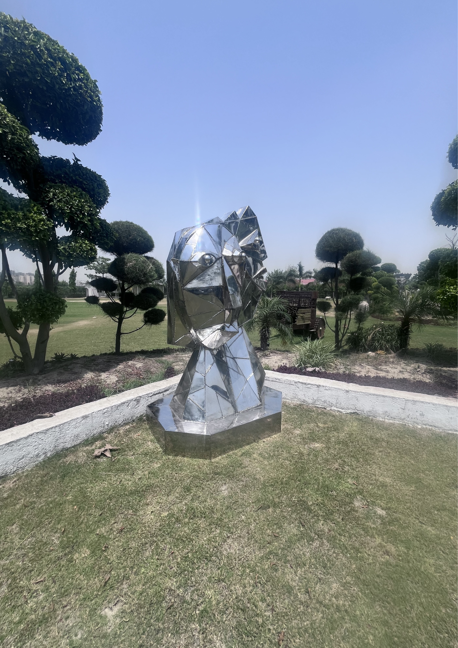 Obverse Steel Sculpture by Vikash Kalra | Contemporary Stainless Steel Art