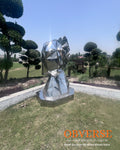 Obverse Steel Sculpture by Vikash Kalra | Contemporary Stainless Steel Art