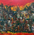 Expressionist  Landscape Painting by Artist Vikash Kalra