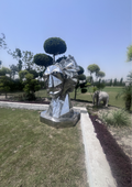 Obverse Steel Sculpture by Vikash Kalra | Contemporary Stainless Steel Art