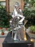 Confidence Steel Sculpture by Vikash Kalra | Contemporary Stainless Steel Art