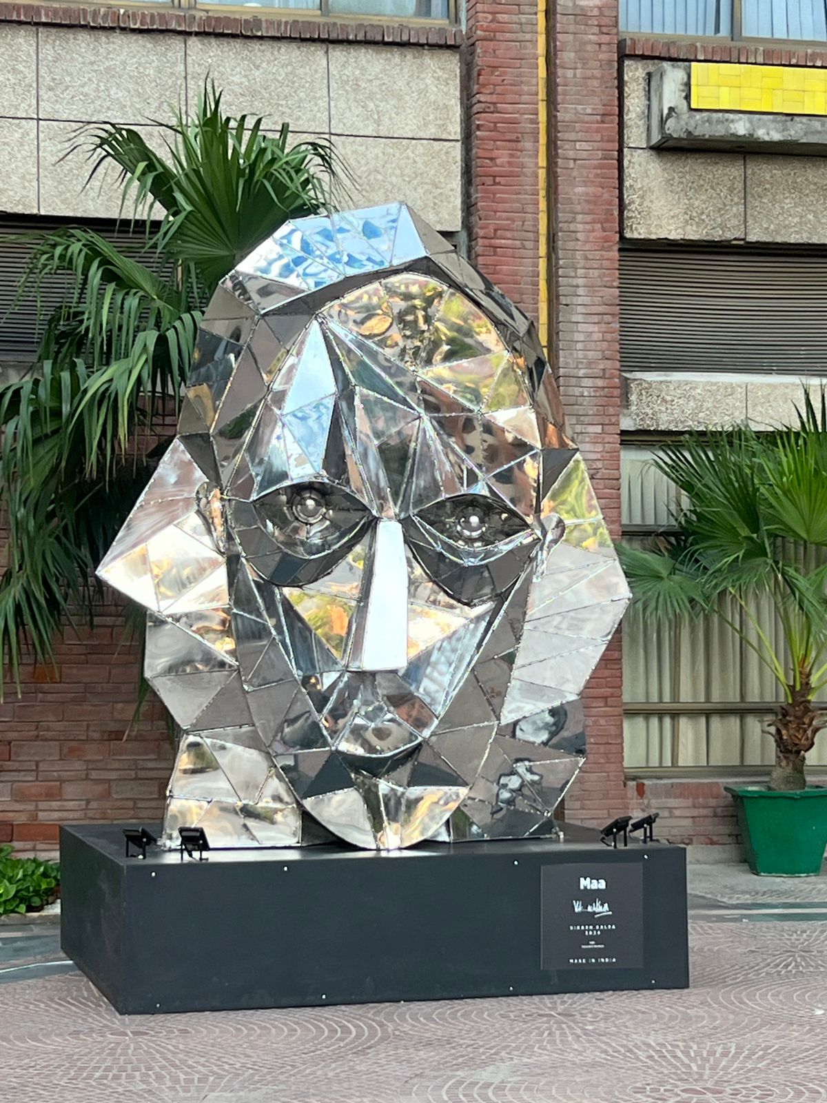 Maa Steel Sculpture by Vikash Kalra | Contemporary Stainless Steel Art