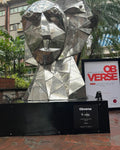 Obverse Steel Sculpture by Vikash Kalra | Contemporary Stainless Steel Art