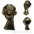 Abstract Polygon Bust Sculpture | Modern Geometric Art Decor