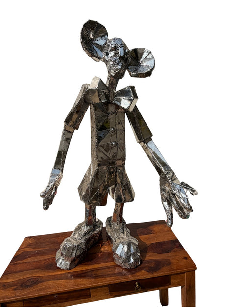 Bad Teddy Steel Sculpture by Artist Vikash Kalra