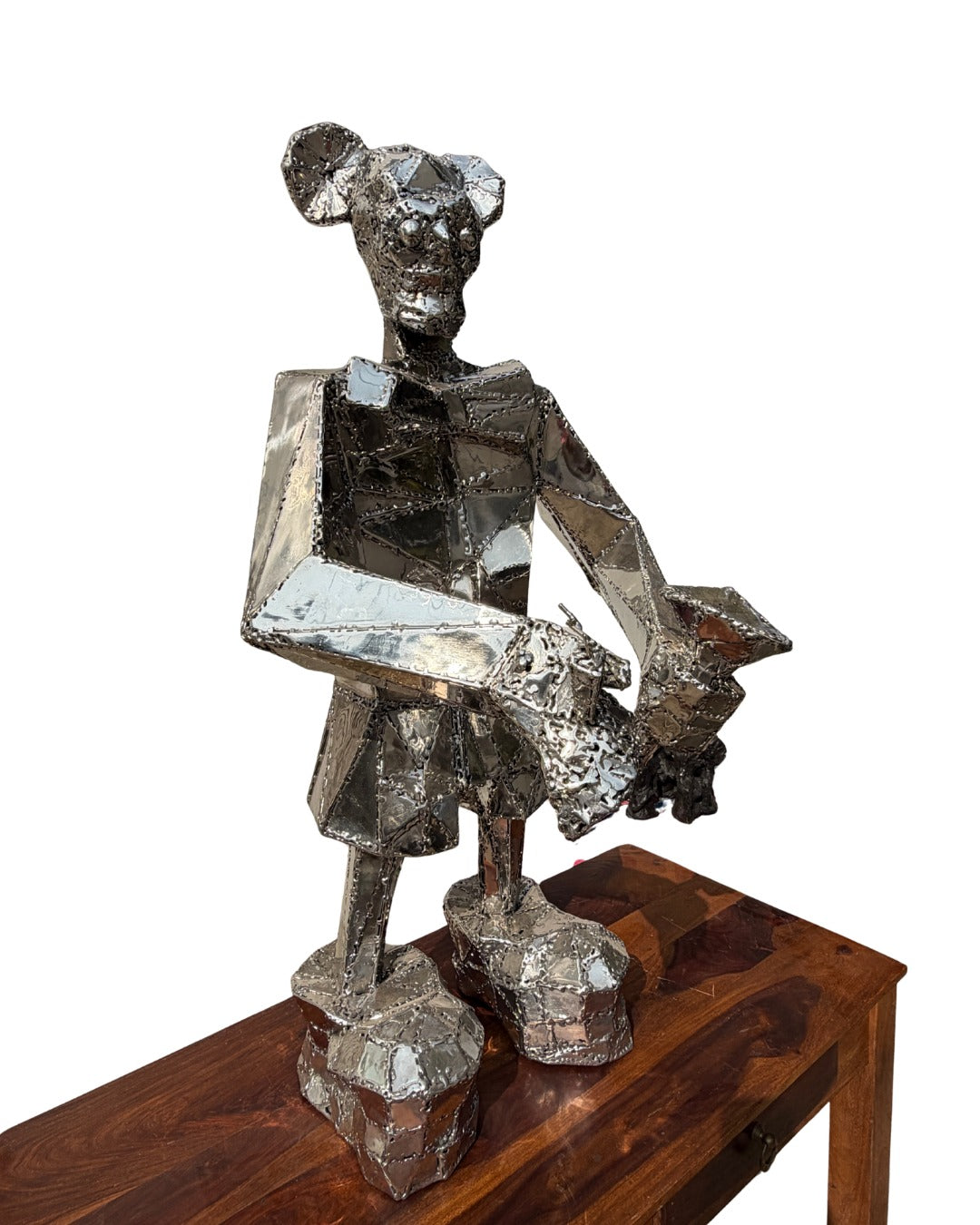 Bad Teddy Steel Sculpture by Artist Vikash Kalra