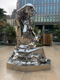 Lord Ganesha Steel Sculpture by Artist Vikash Kalra