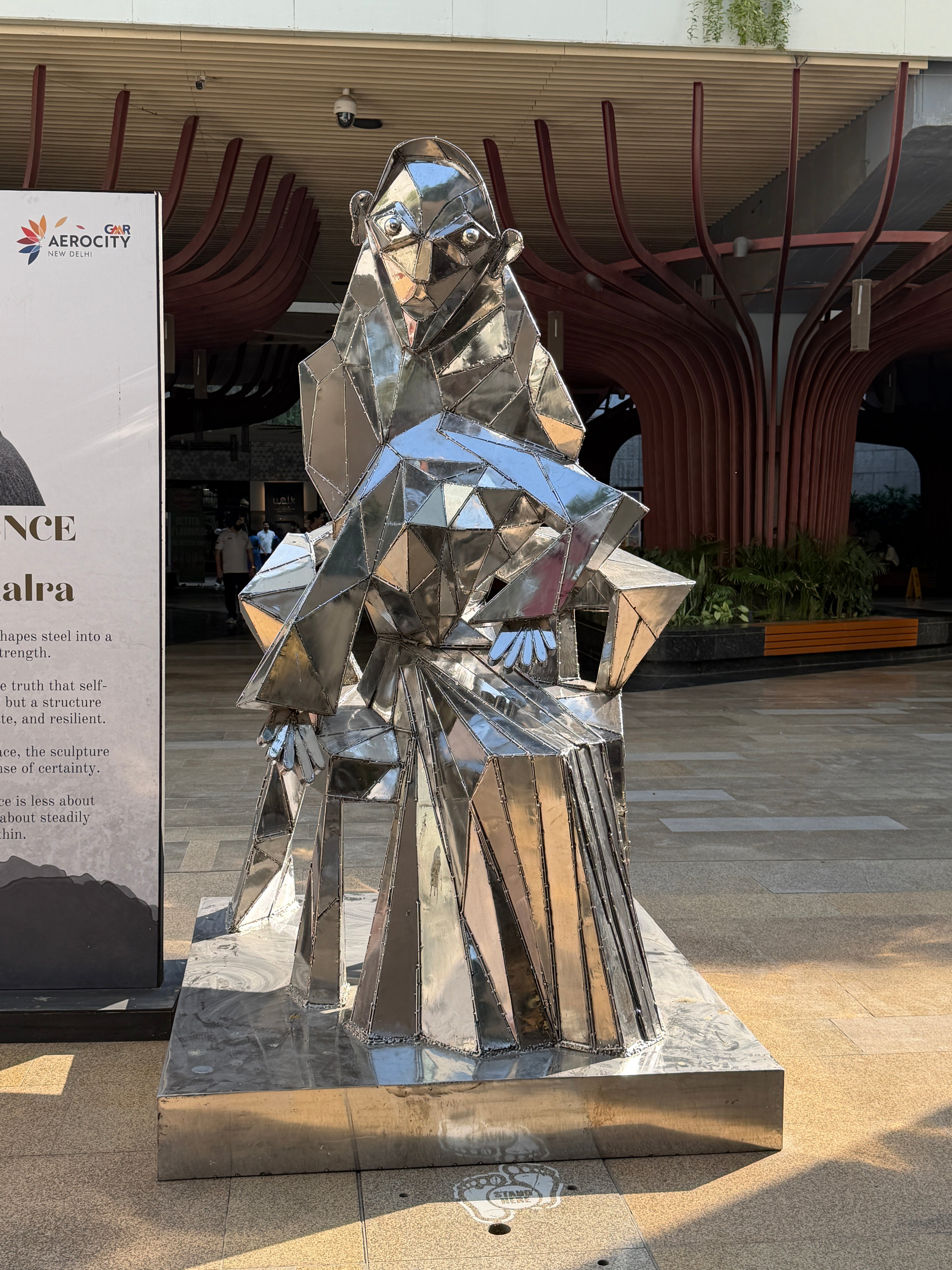Confidence Steel Sculpture by Vikash Kalra | Contemporary Stainless Steel Art