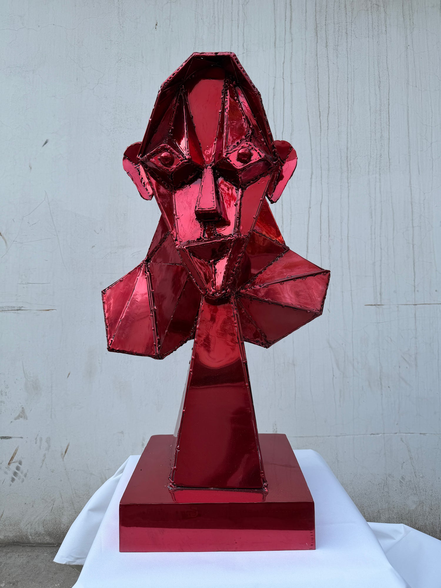 Purple Abstract Sculpture