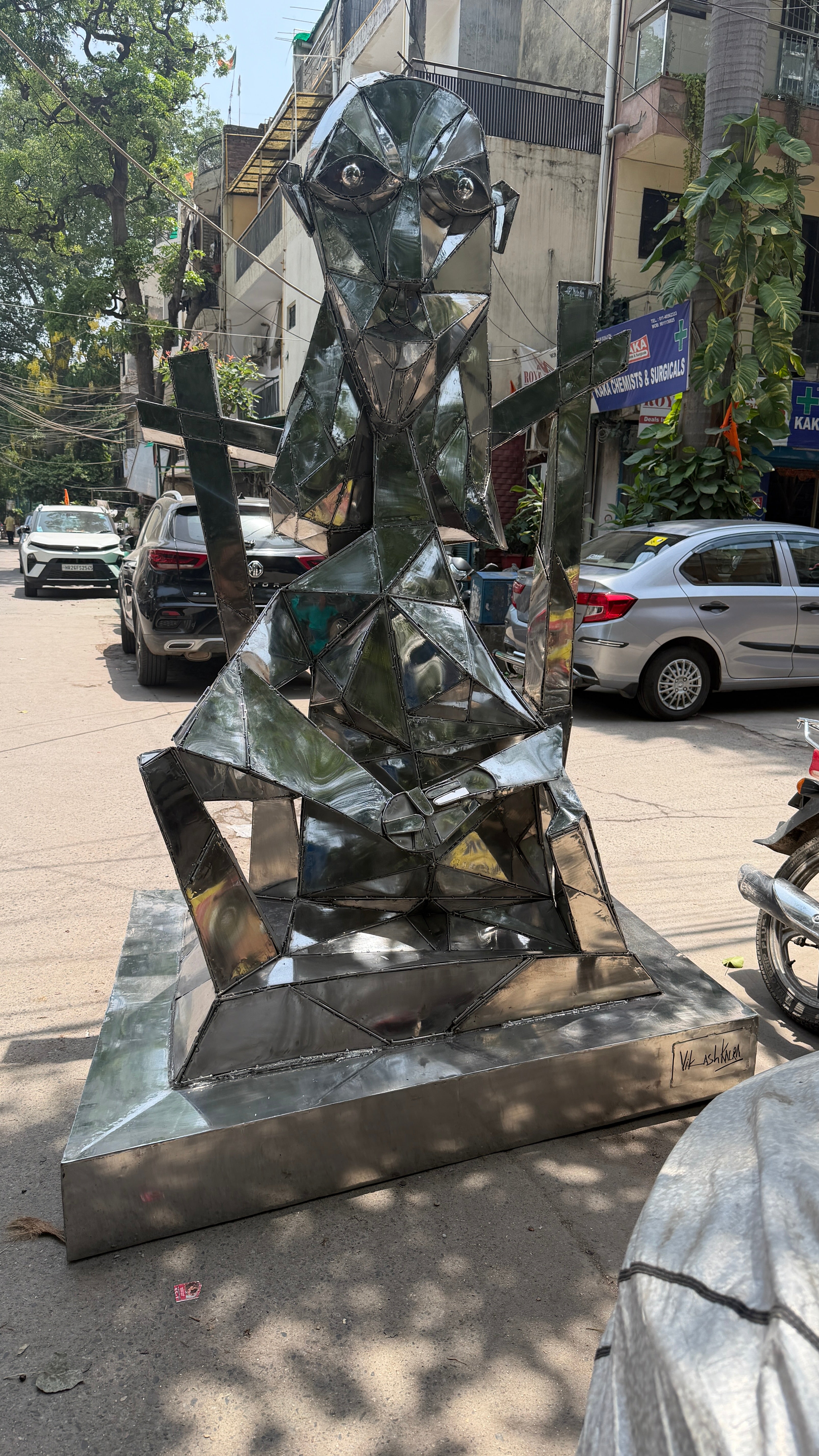 Ambition Steel Sculpture by Vikash Kalra | Contemporary Stainless Steel Art