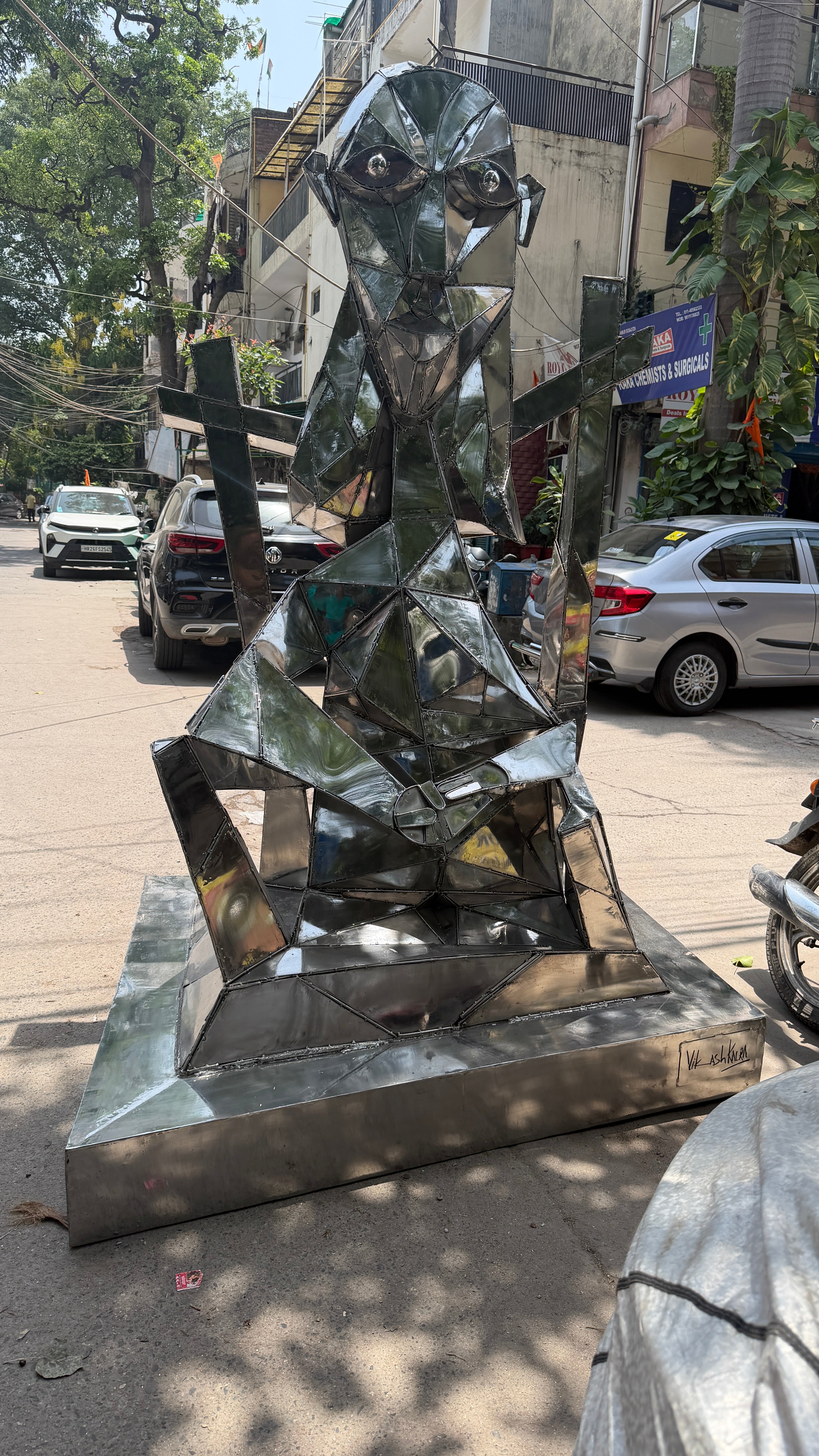 Ambition Steel Sculpture by Vikash Kalra | Contemporary Stainless Steel Art