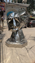 Obverse Steel Sculpture by Vikash Kalra | Contemporary Stainless Steel Art