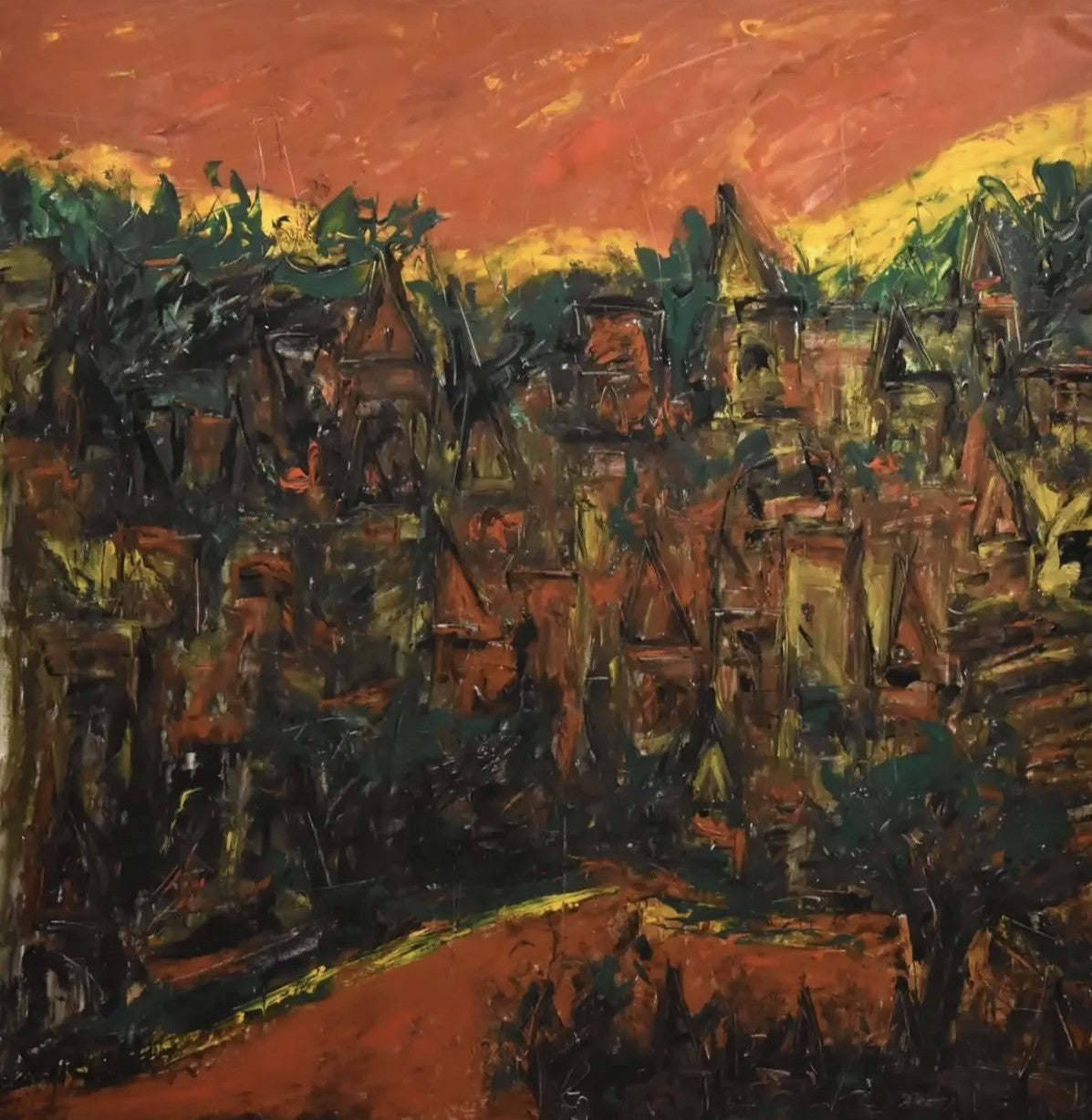 Expressionist Landscape Painting by Vikash Kalra