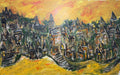 Colorful Village Landscape