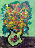 Colorful Floral Vase Painting