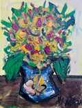 Colorful Floral Vase Painting