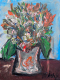 Colorful Floral Vase Painting