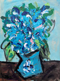 Colorful Floral Vase Painting