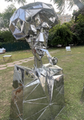 Contemporary Pagadi Steel Sculpture by Artist Vikash Kalra