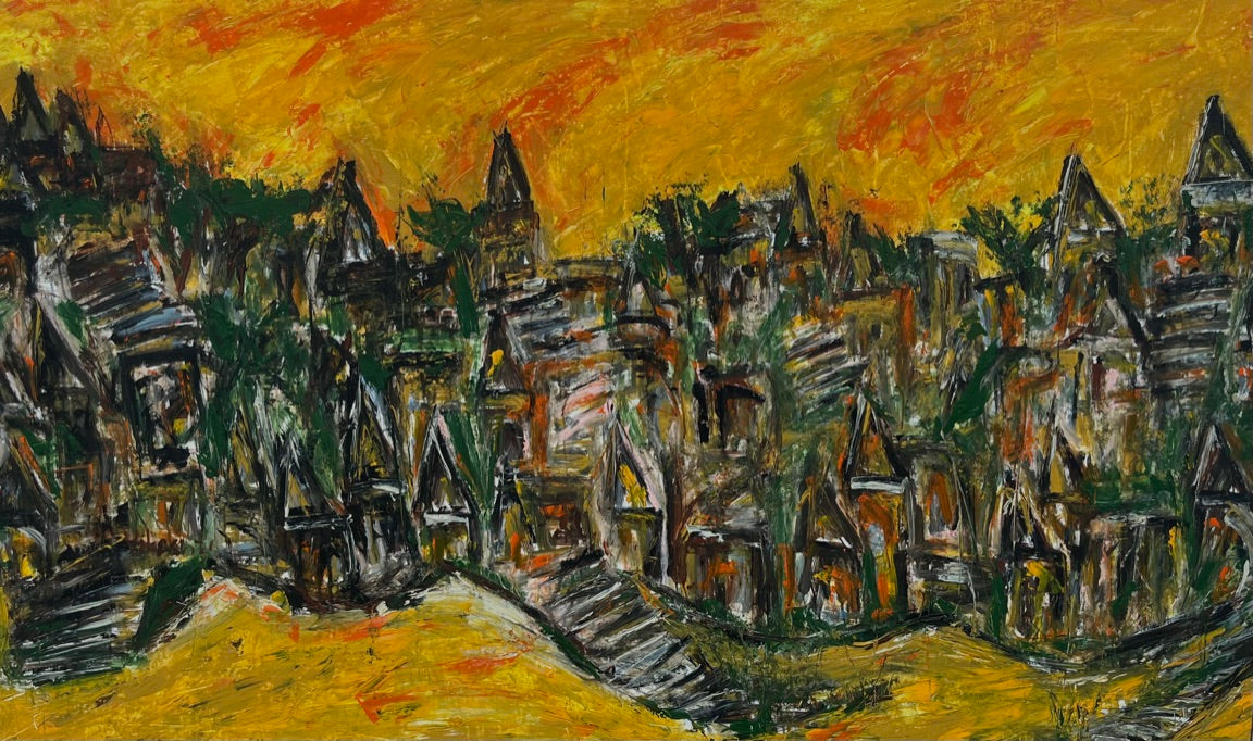 Golden Horizon Painting