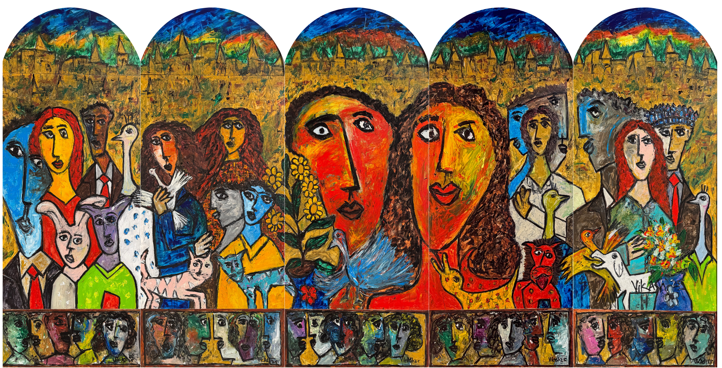 Harmony Acrylic Painting by Vikash Kalra