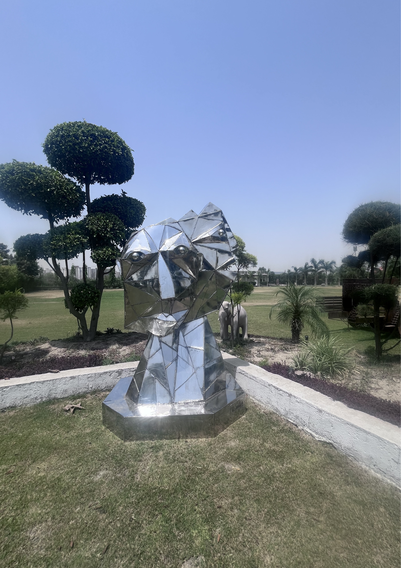 Obverse Steel Sculpture by Vikash Kalra | Contemporary Stainless Steel Art