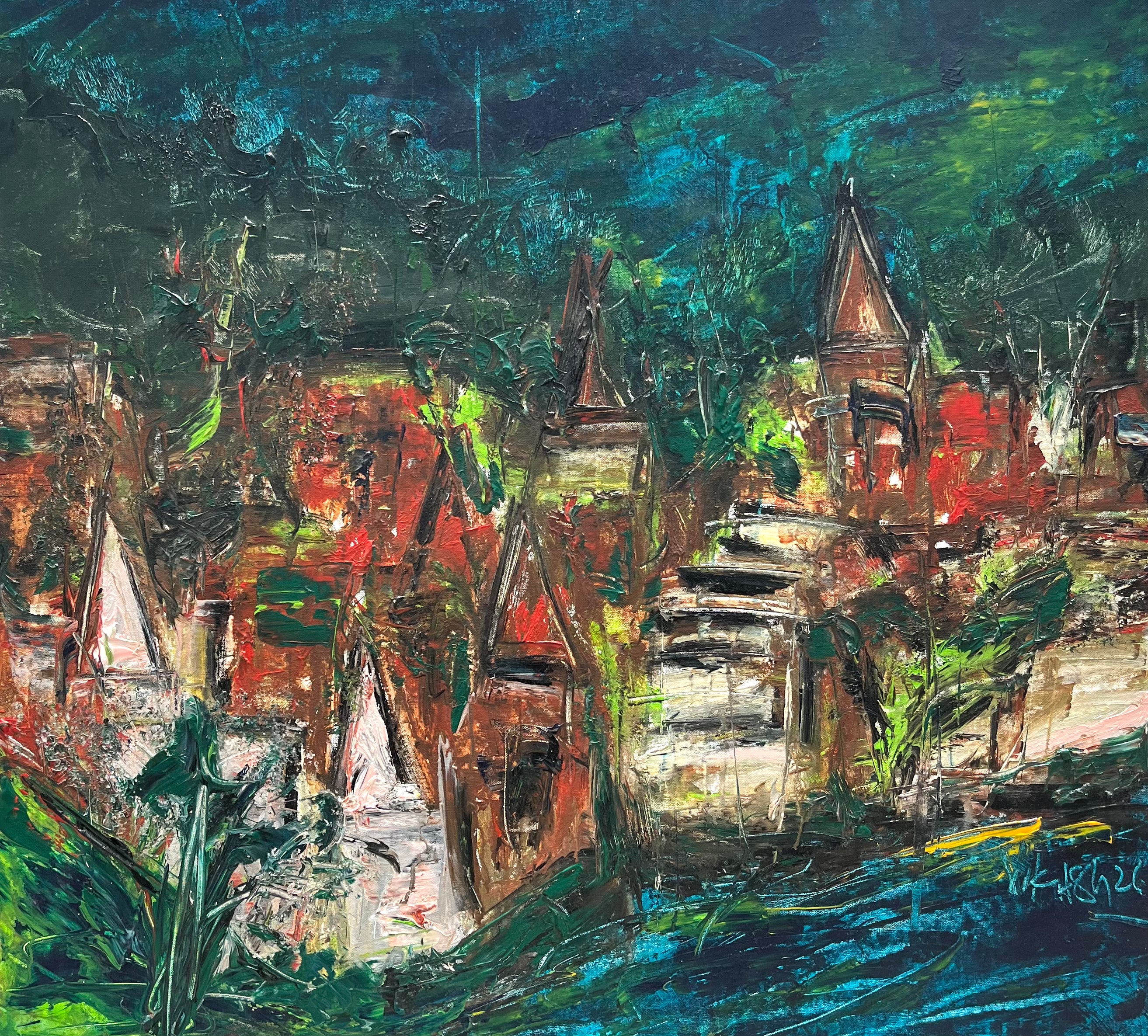 Mystic Village Painting