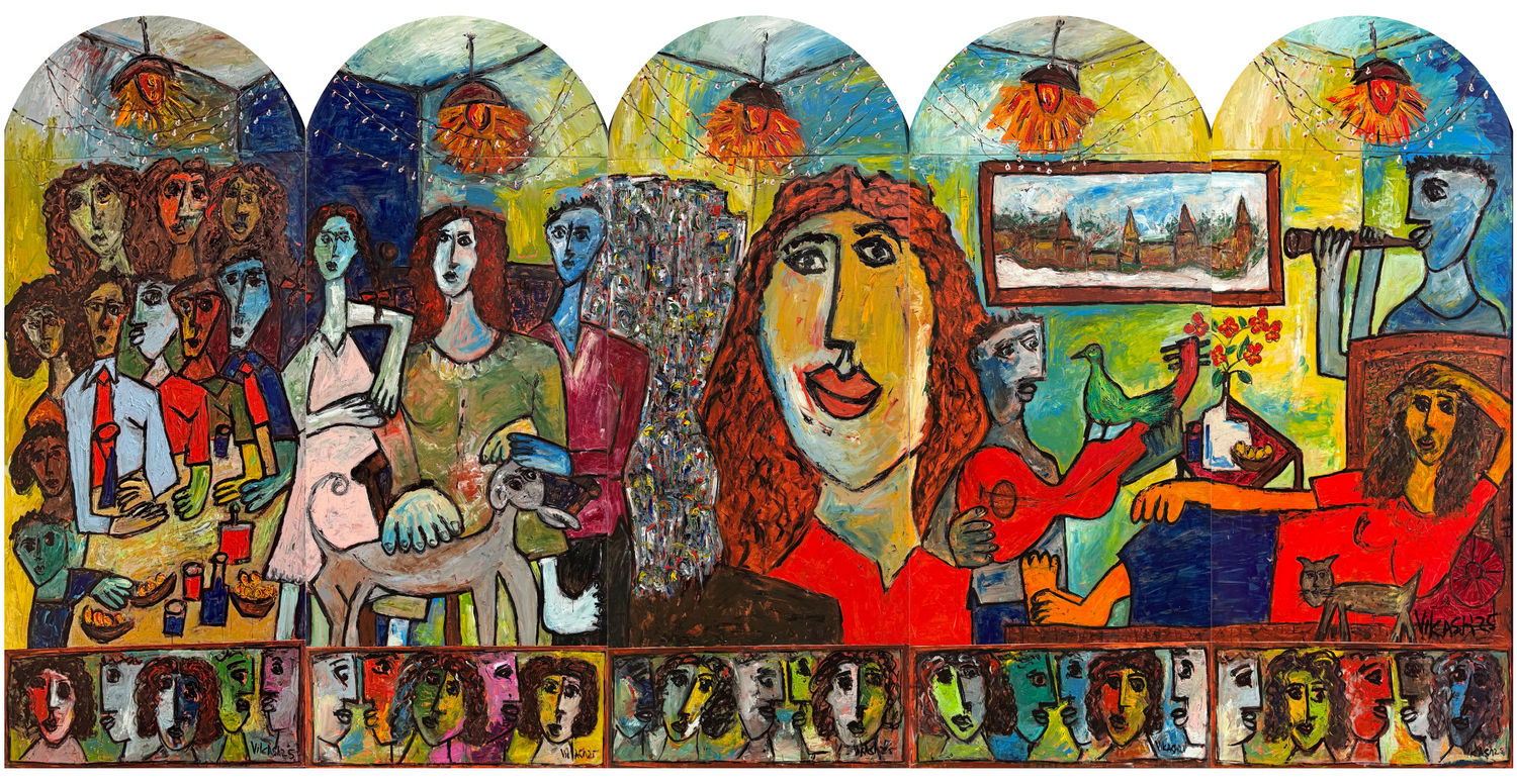 Celebration Acrylic Painting by Vikash Kalra