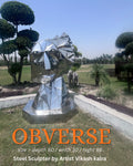 Obverse Steel Sculpture by Vikash Kalra | Contemporary Stainless Steel Art