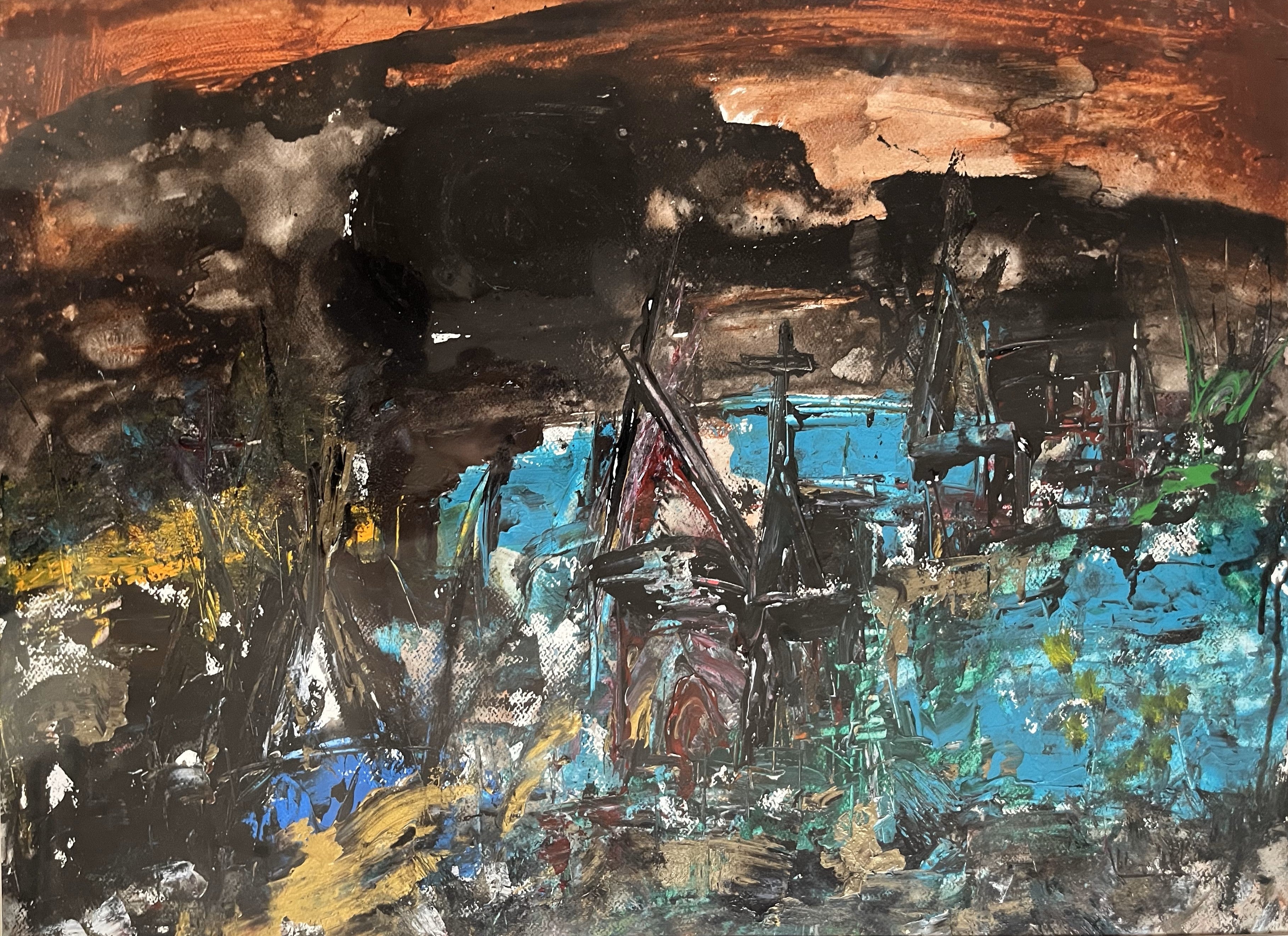 Expressionist Mindscape Painting by Vikash Kalra