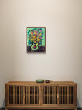 Vibrant Yellow Flower Vase Wall Art