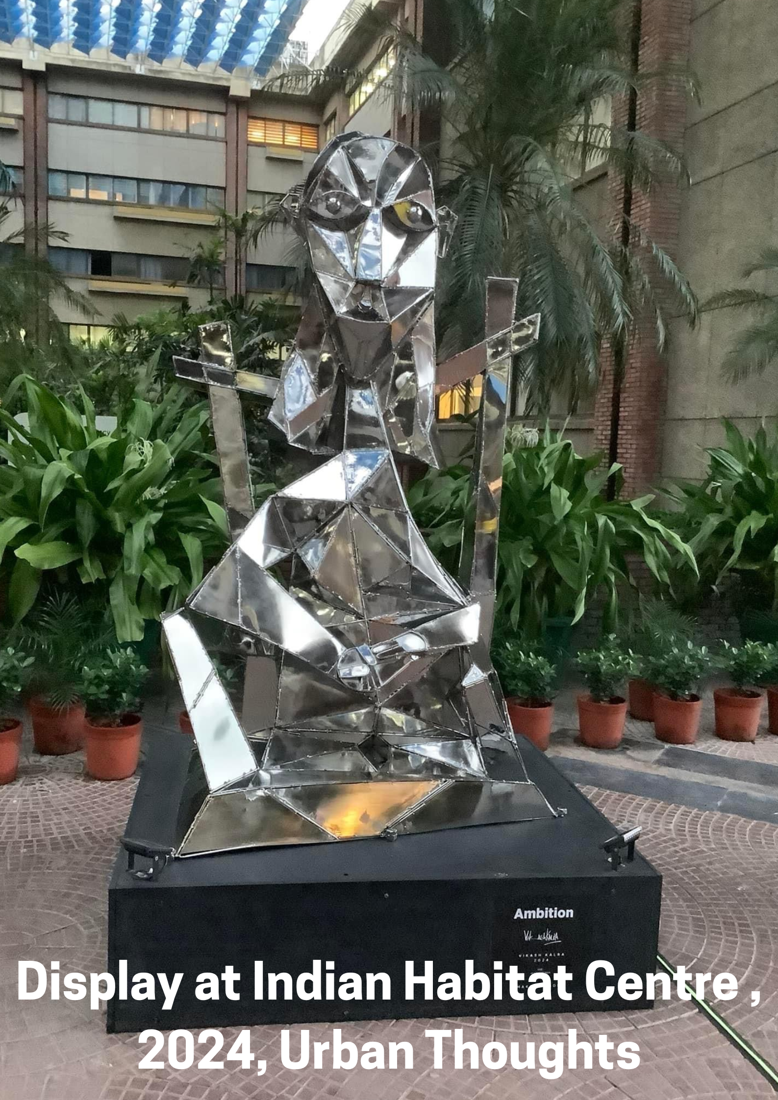 Ambition Steel Sculpture by Vikash Kalra | Contemporary Stainless Steel Art