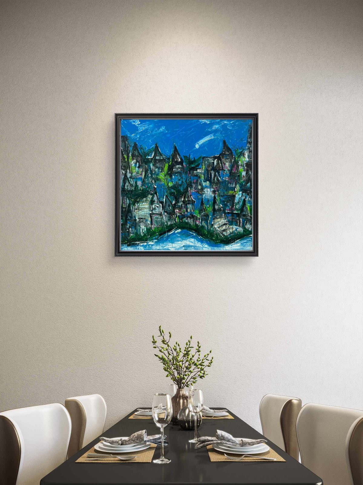 Blue Abstract Painting