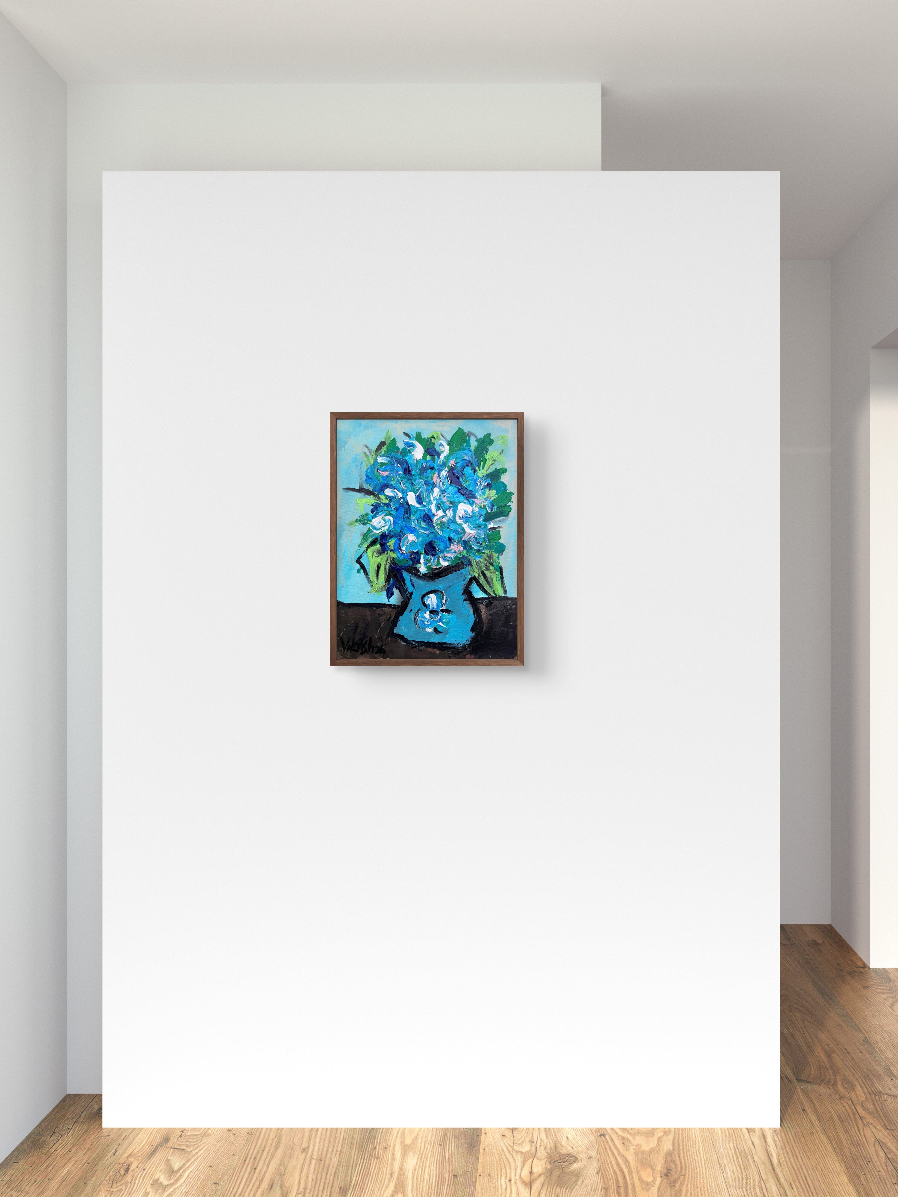 Modern Abstract Floral Arrangement Canvas Print