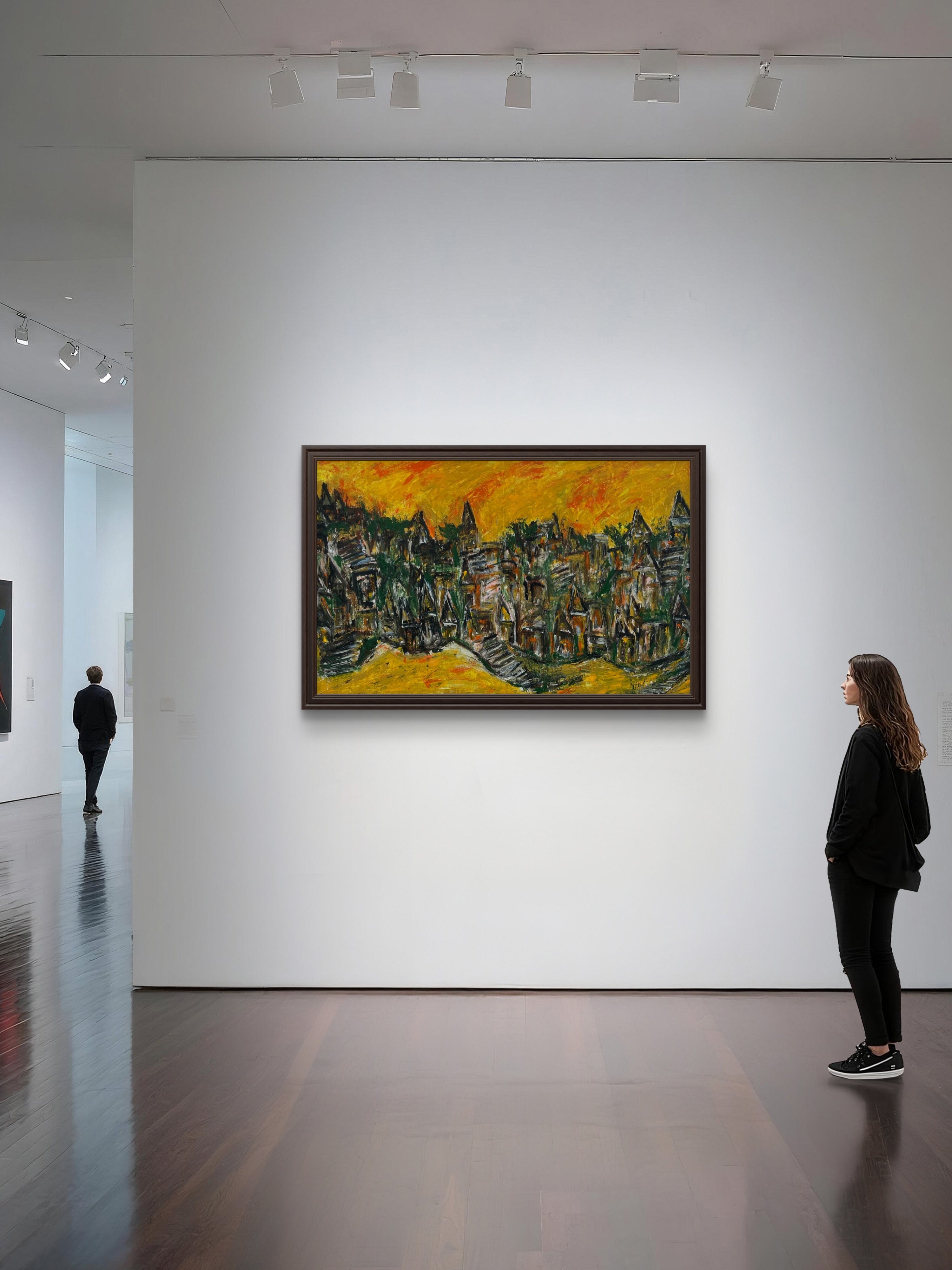 Golden Horizon Painting