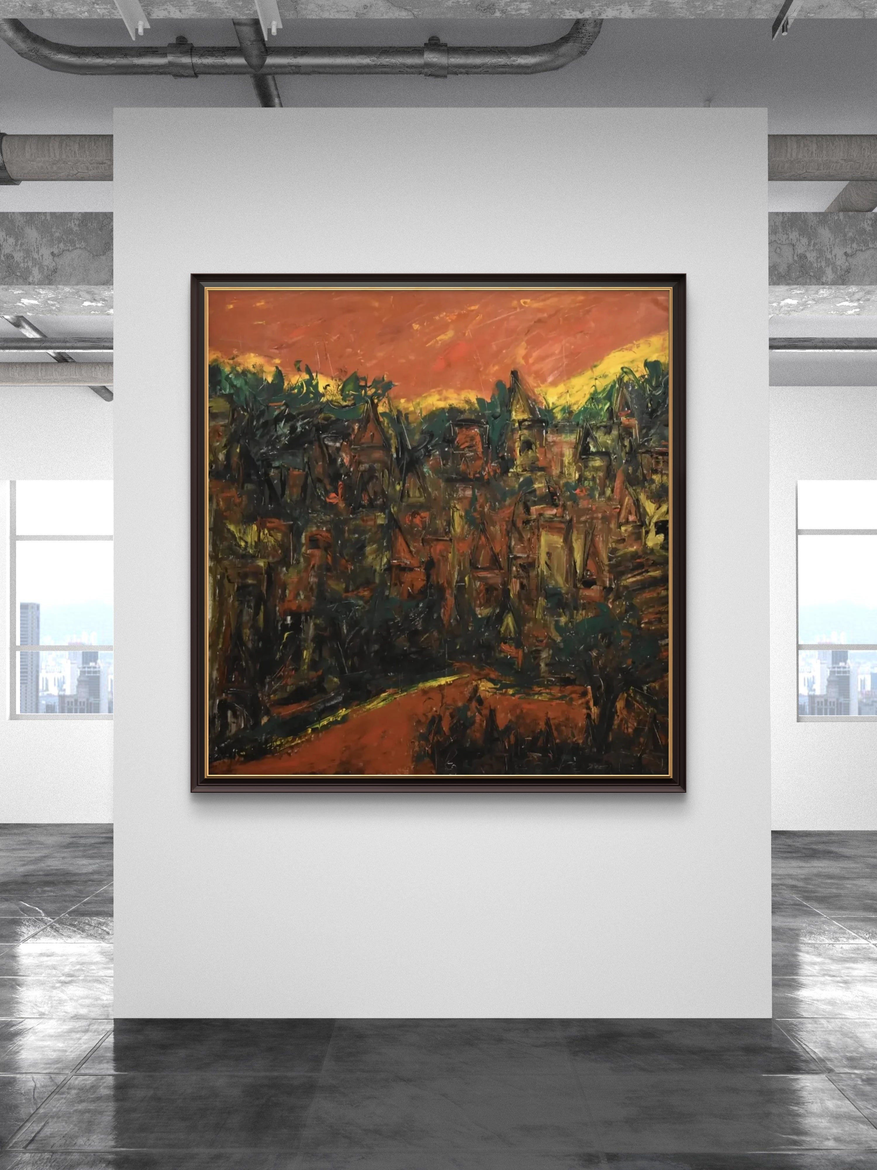 Expressionist Landscape Painting by Vikash Kalra