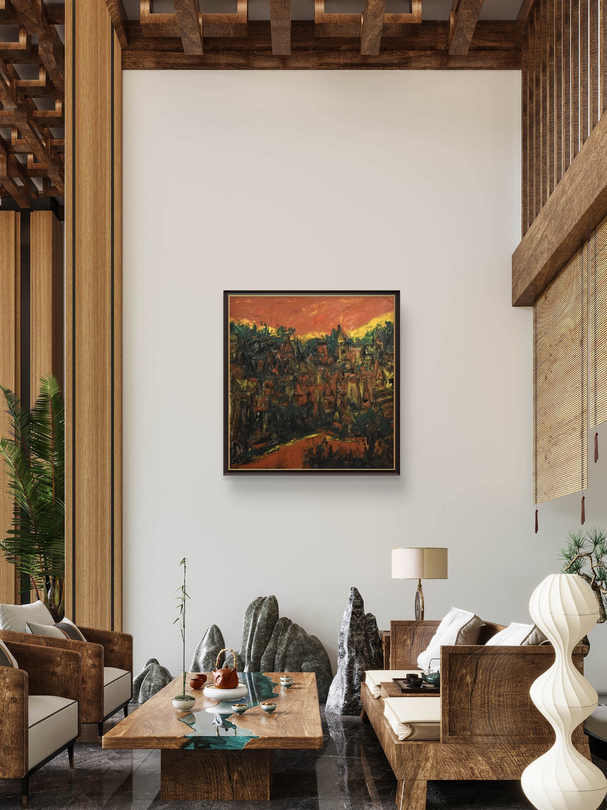 Expressionist Landscape Painting by Vikash Kalra