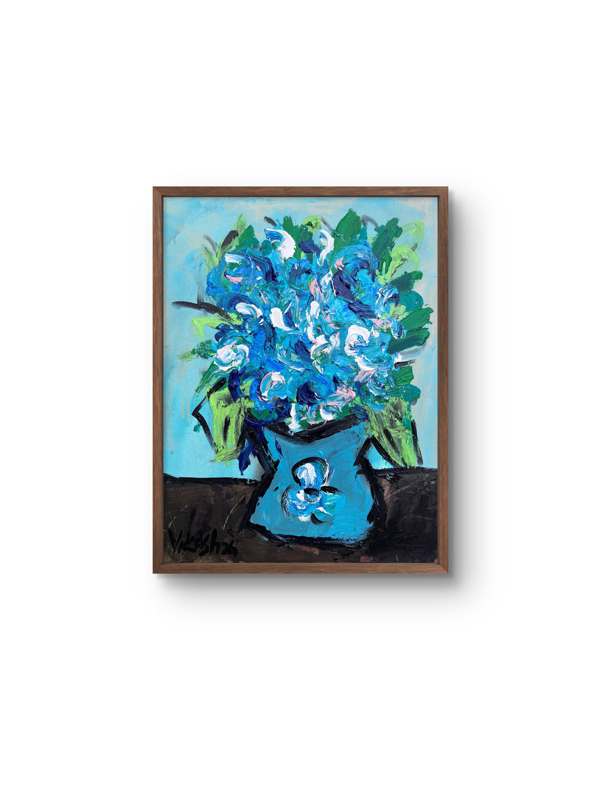 Modern Abstract Floral Arrangement Canvas Print