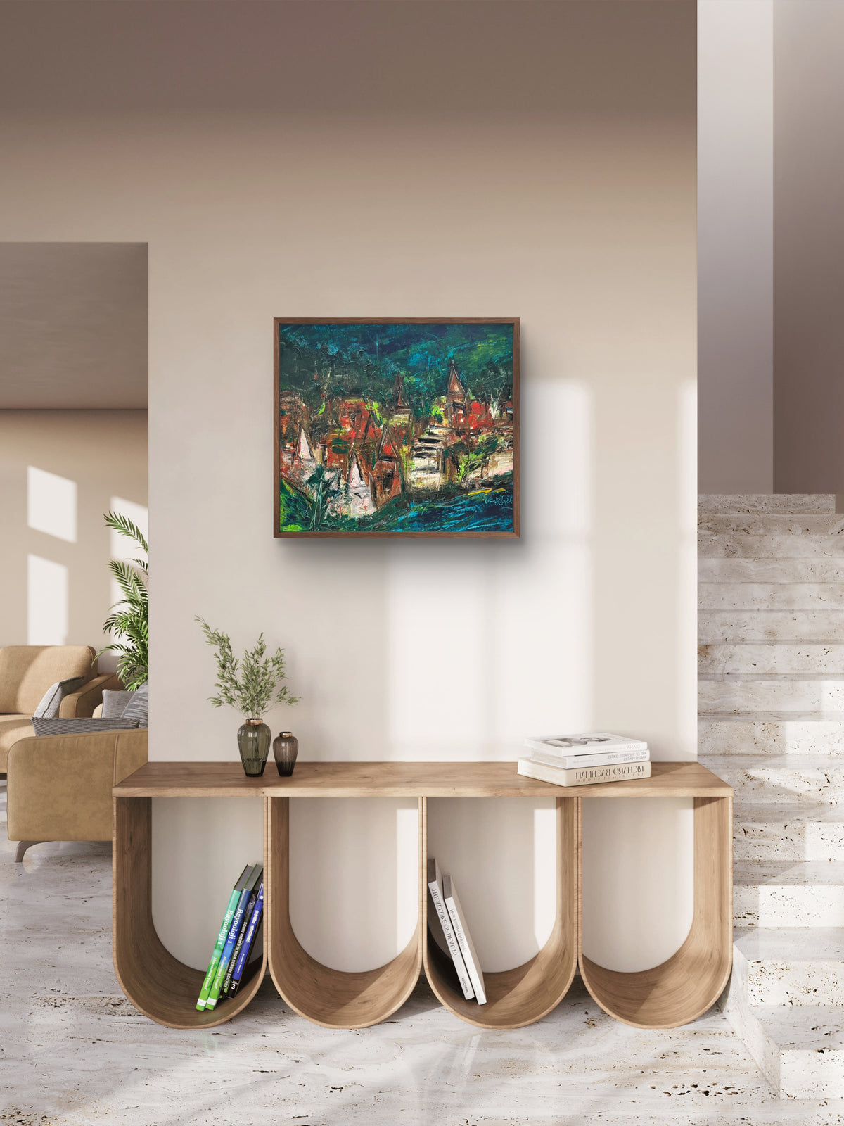 Mystic Village Painting