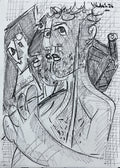 Original Ink Portrait Sketch