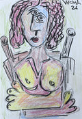 Abstract Female Portrait Sketch