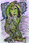 Green Abstract Face