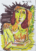 Golden Expressionist Portrait