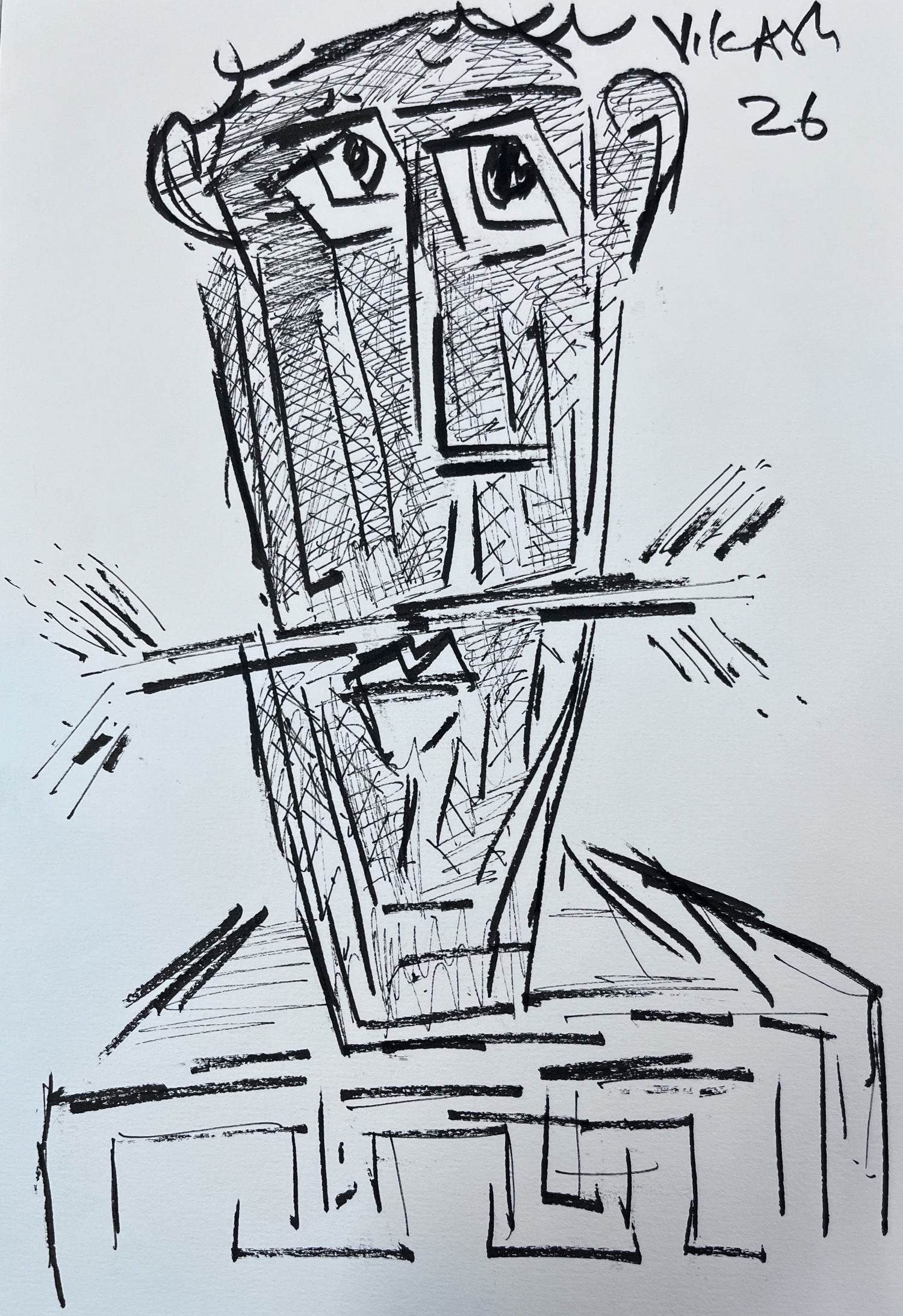 Contemporary Line Portrait