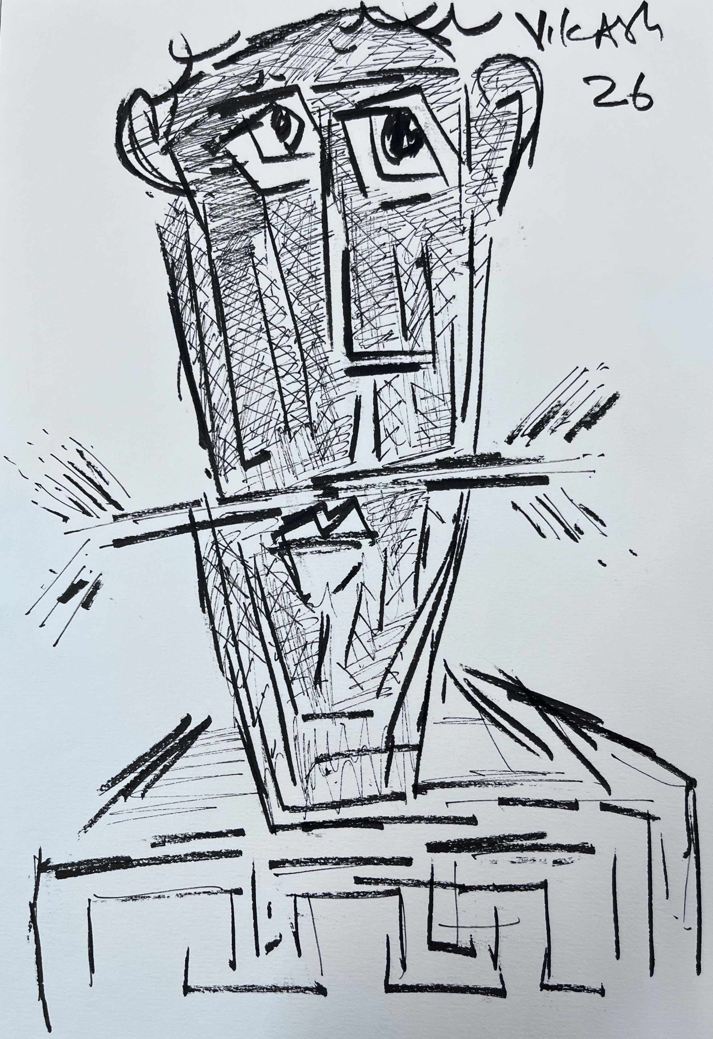 Contemporary Line Portrait