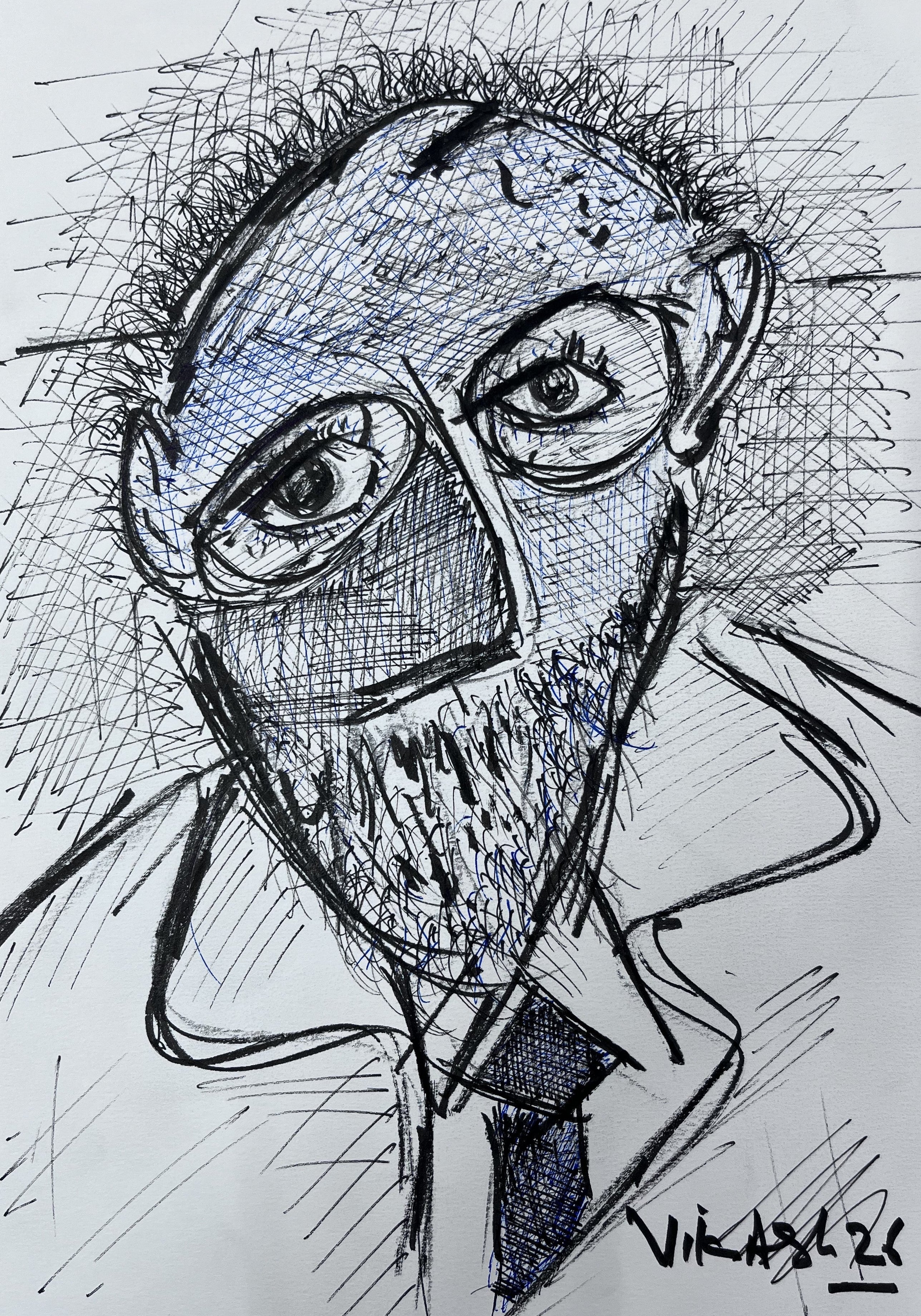 Intellectual Portrait Sketch