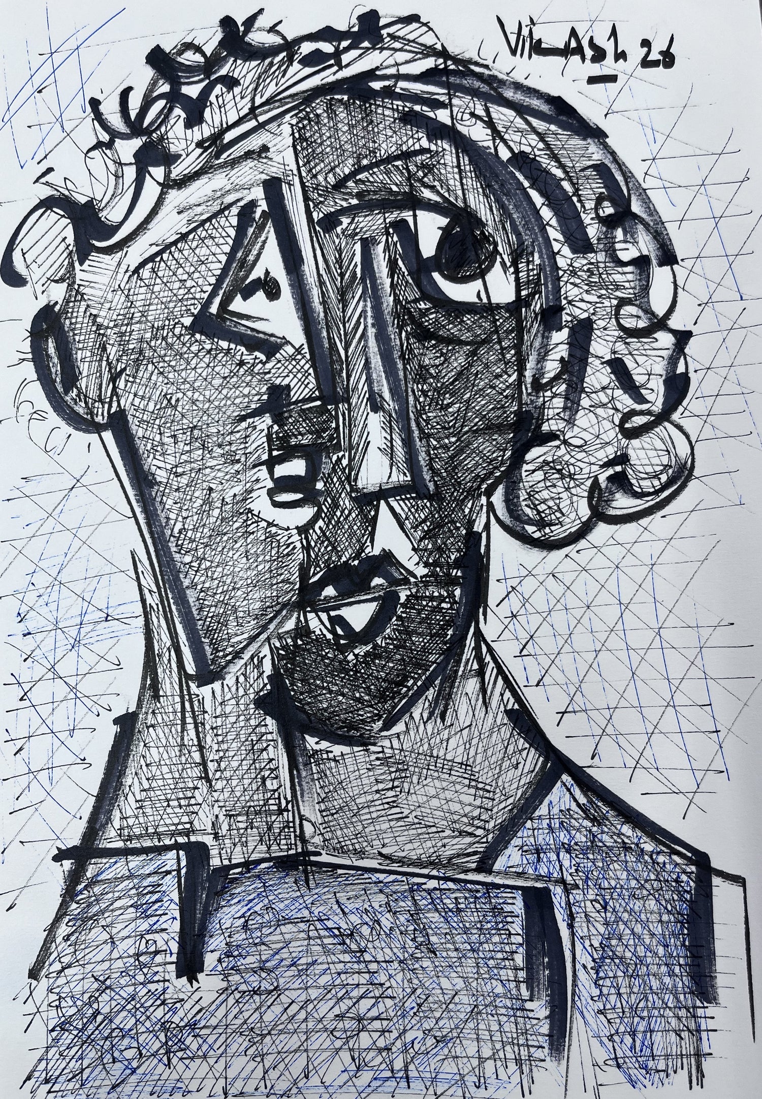 Textured Expression Portrait