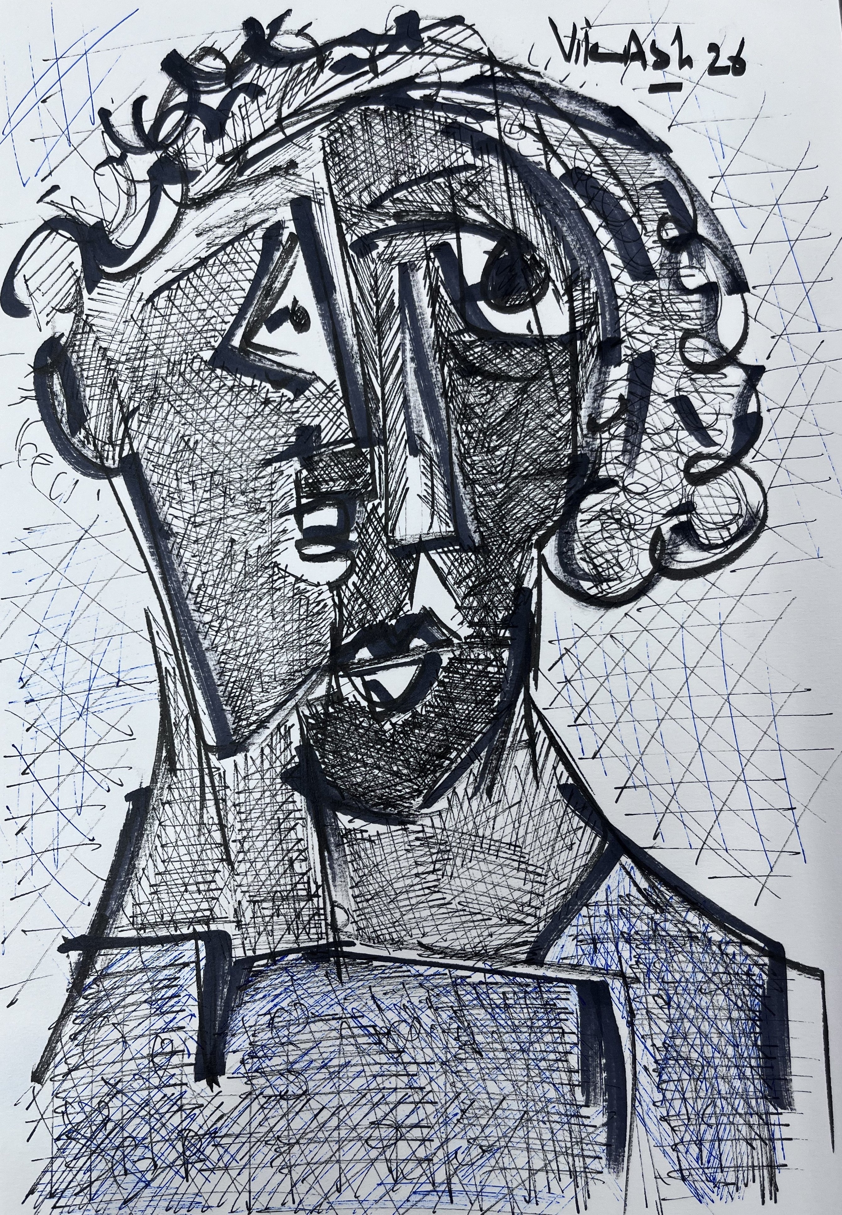 Textured Expression Portrait