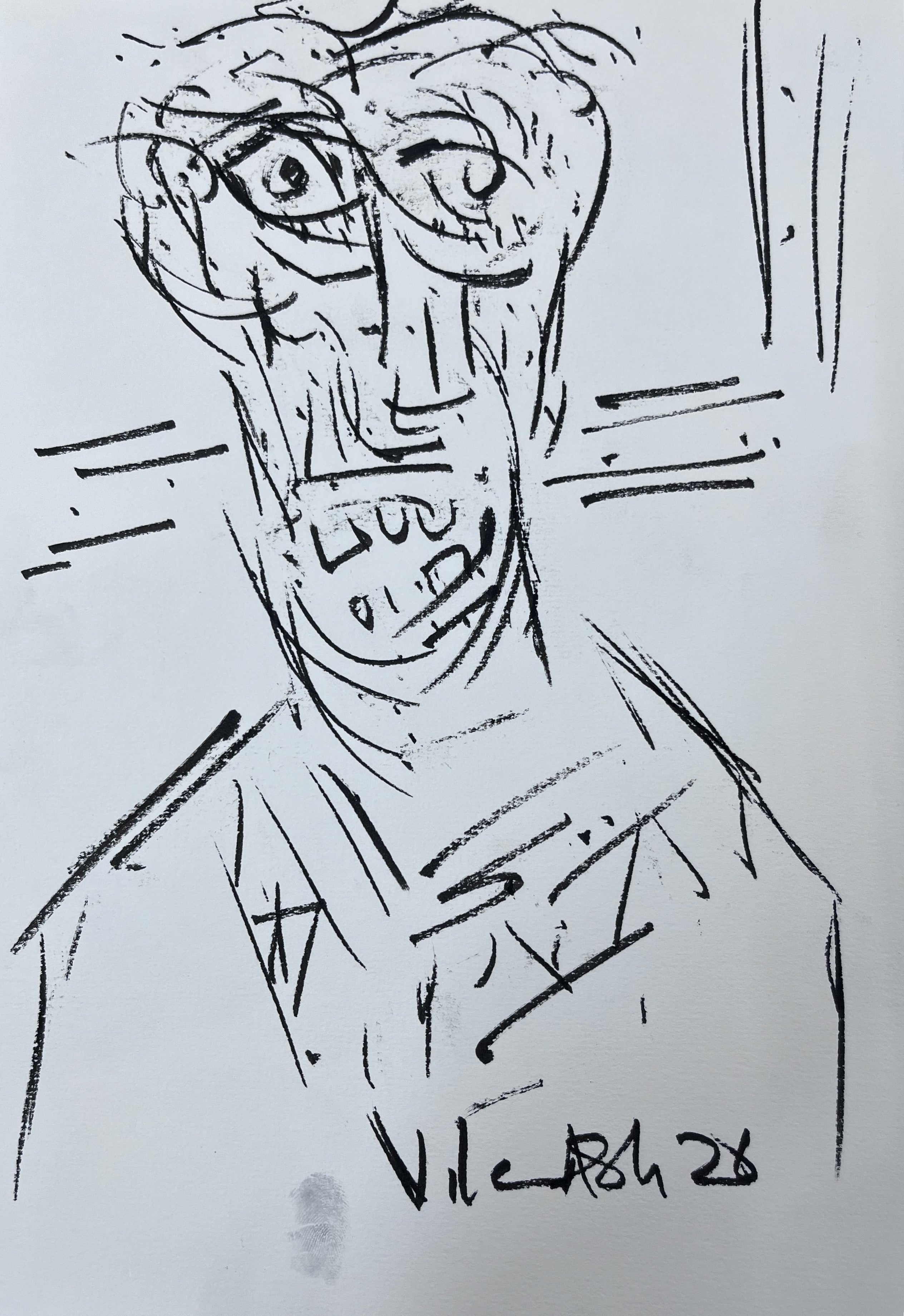 Minimal Expressionist Portrait