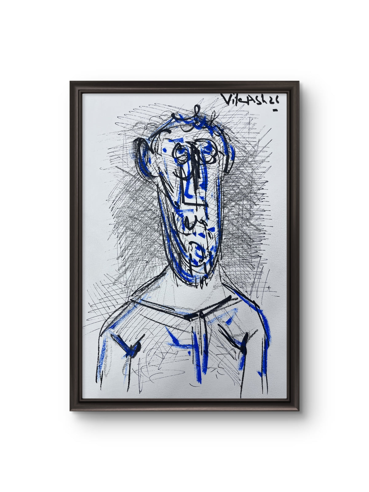 Blue Expression Portrait